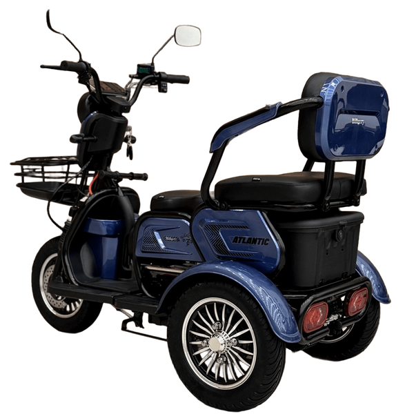 Електричний трицикл Corso &laquo;Atlantic&raquo; TL-441803 (1) + 1 ЯЩИК АКУМ, двигун 1200W, акумулятор 72V/23Ah, колеса 300-10 corso-atlantic-blue фото