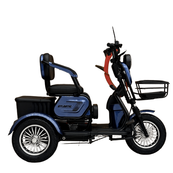 Електричний трицикл Corso &laquo;Atlantic&raquo; TL-441803 (1) + 1 ЯЩИК АКУМ, двигун 1200W, акумулятор 72V/23Ah, колеса 300-10 corso-atlantic-blue фото
