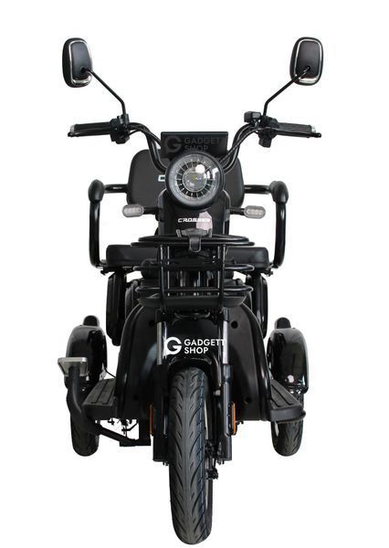 Електроскутер триколісний Crosser TR1 LFP 1500W LiFePO4 76.8V 30Ah tr1-lfp-black фото