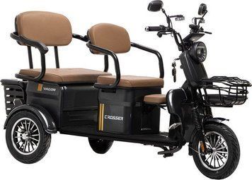 Електротрайк Crosser TR‑4 VAGON 1000 W 72 V 24 Ah з LED, USB та 10" колесами 00-651 фото