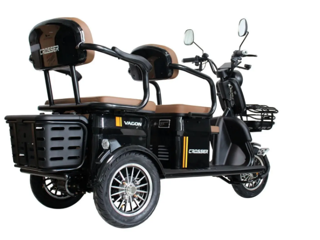 Електротрайк Crosser TR‑4 VAGON 1000 W 72 V 24 Ah з LED, USB та &mdash; максимальна швидкість до 25 км/год, поту (арт. 00-653) 00-651 фото