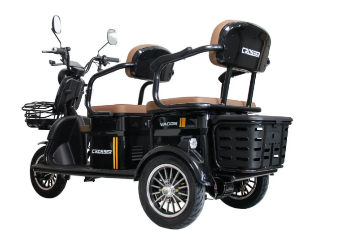 Електротрайк Crosser TR‑4 VAGON 1000 W 72 V 24 Ah з LED, USB та &mdash; максимальна швидкість до 25 км/год, поту (арт. 00-653) 00-651 фото