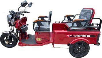Електричний трицикл Crosser Cargo 10" (1500W 60V 32Ah)&mdash; вантажопасажирський електроскутер для бізнесу та доставки cargo-10 фото